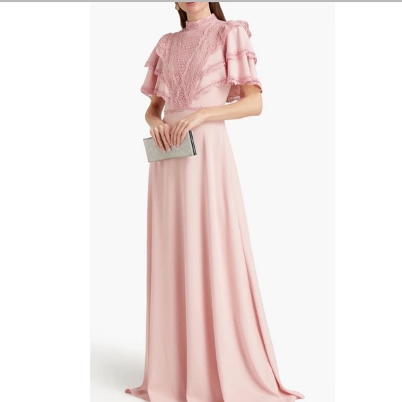giamba Dresses & Skirts - Giamba Pink Cape Gown